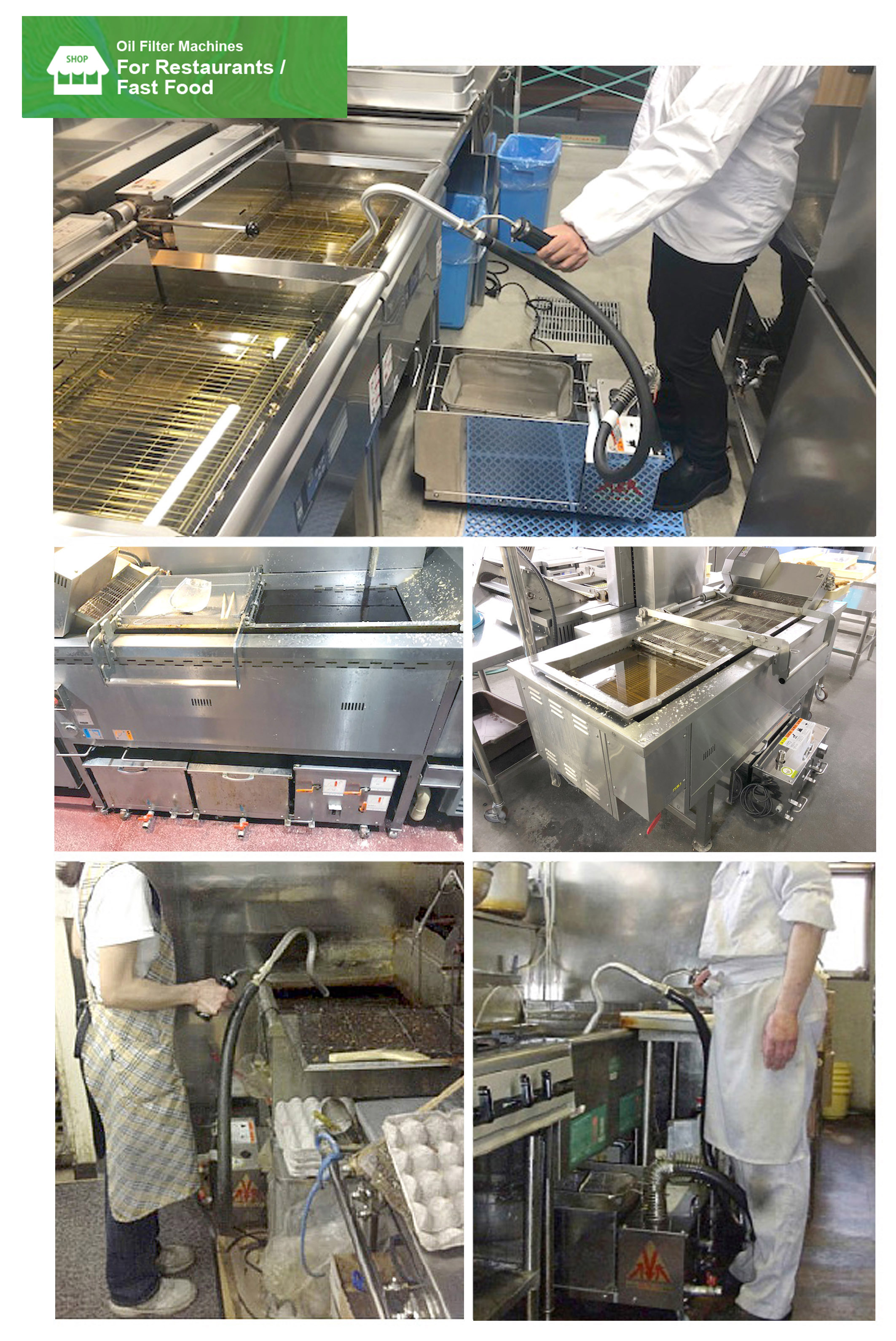 Oil Filter Machines
( For Restaurants / Fast Food )